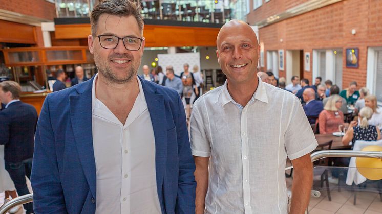 Rikard Holmgren på Revizz och Johan Ahlqvist från Typoprint 