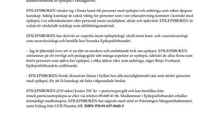 EPILEPSIBOKEN har kommit!