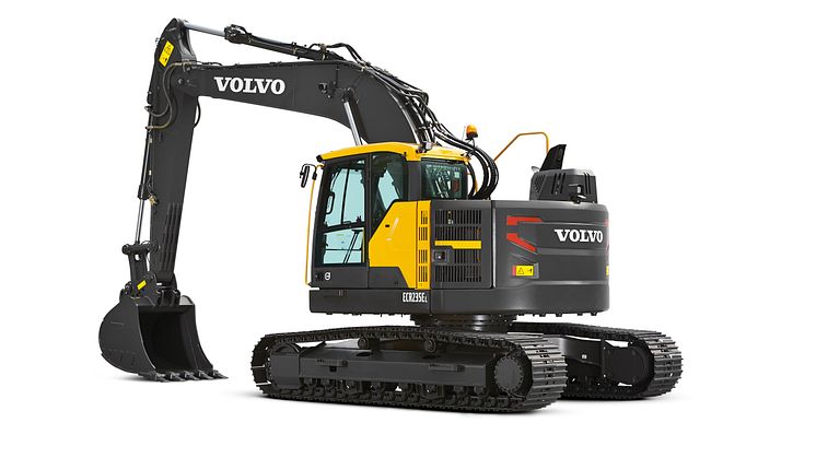 Volvo ECR145E och ECR235E - studiobild