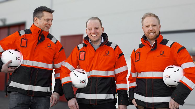 Magnus Johansson, Adam Lennartsson och Pontus Nilsson på RO-Gruppen Örebro