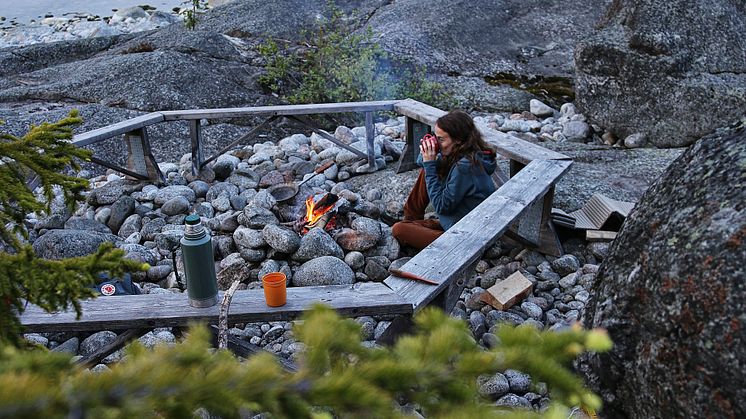 Kaffe vid lägerelden, härnösand, höga kusten