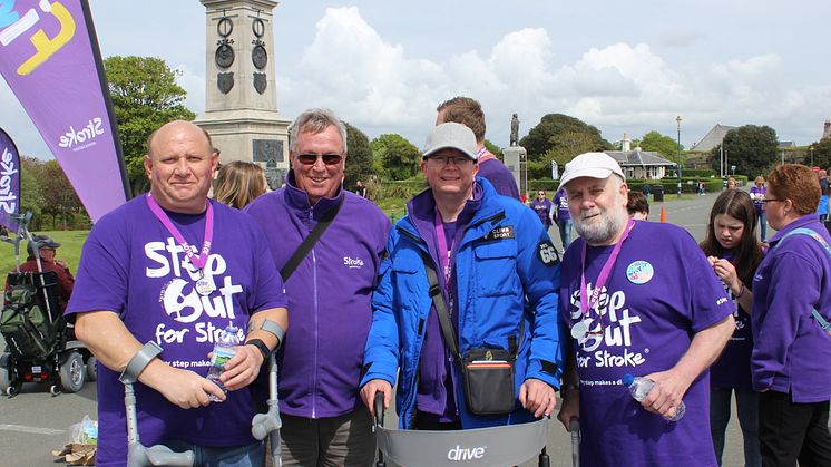 Survivors take a Step Out for Stroke in Plymouth