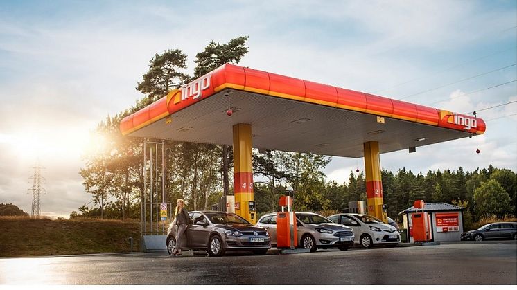 INGO utökar sitt nätverk med fyra nya drivmedelsstationer