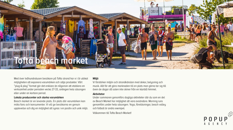 Tofta Beach Market - Gotlands nya Pop up marknad