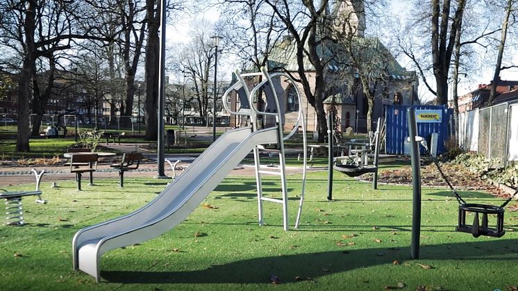 Kyrkparken står färdig
