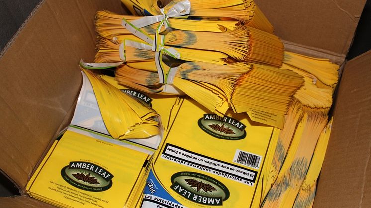 Op Ugly Seized counterfeit tobacco packaging - HMRC NW13/15