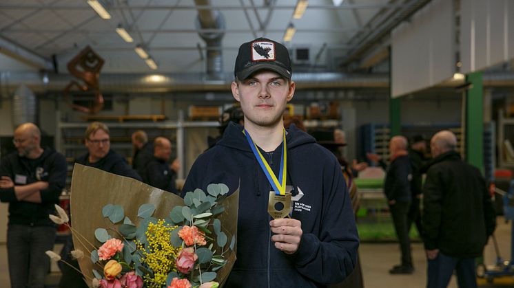 Pontus Andersson, SM-vinnare i plåtslageri