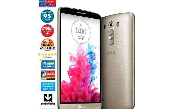 SUCCES FOR LG G3 – TOPKARAKTERER FRA FORBRUGERE OG PRESSEN