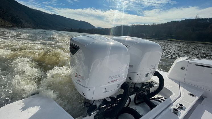 The CXO300 diesel outboard is approved for twin installations on Lake Constance, bordered by Germany, Switzerland and Austria