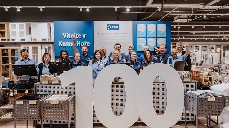 Otevření 100. prodejny JYSK v ČR