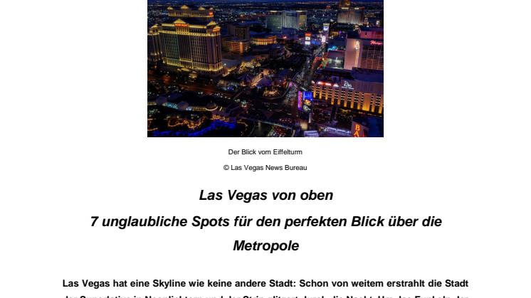 Las Vegas von oben 