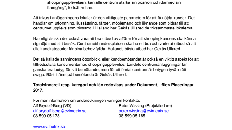 Gekås Ullared har Hallands nöjdaste shoppingkunder