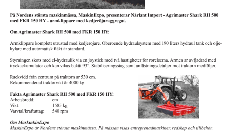 Närlants nya ”haj” klipper till på MaskinExpo