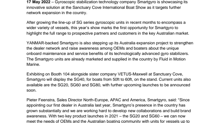 17 May 2022 - Smartgyro Brings Unique Stabilization Solution to Sanctuary Cove.pdf