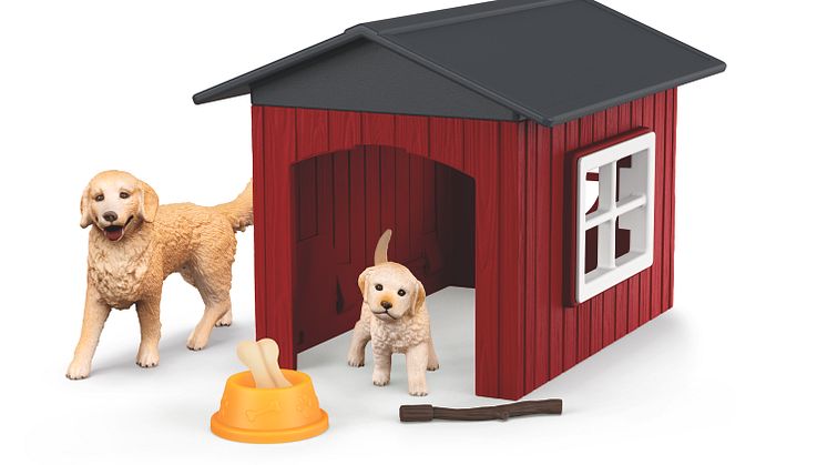 42722_Farm World_Dog Kennel with Golden Retriever_(c)schleich®