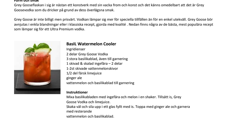 Grey Goose vodka