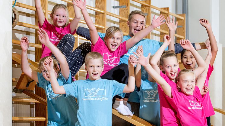 Nestlé For Healthier Kids -kerhot jatkuvat Suomessa: Ilmainen iltapäiväkerho liikuttaa tuhansia 