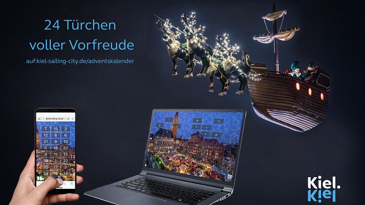 Online-Adventskalender mit Kieler Weihnachtsdorf und Wichtel Kilian