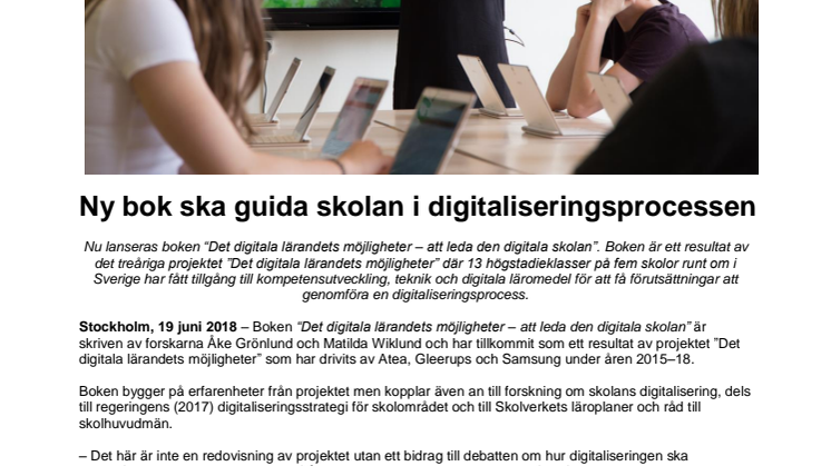 Ny bok ska guida skolan i digitaliseringsprocessen