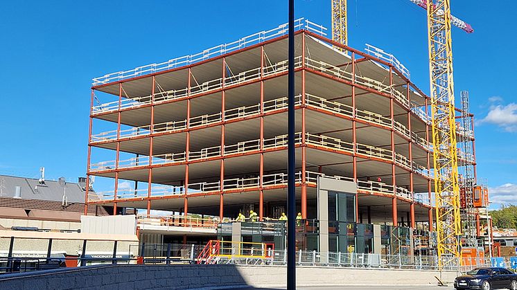 I MiMo-projekten i Mölndal kommer VSAB leverera 6025 löpmeter IQB balk, 772 IQB pelare och ca 90 ton övrigt stål fördelat på de två husen.
