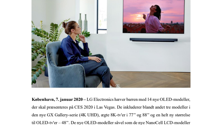 CES 2020: LG tager tv-oplevelsen til nye højder med nye OLED- og NanoCell-modeller