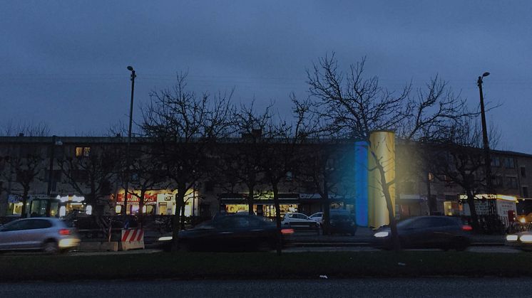 Nyt kunstværk på Damhustorvet