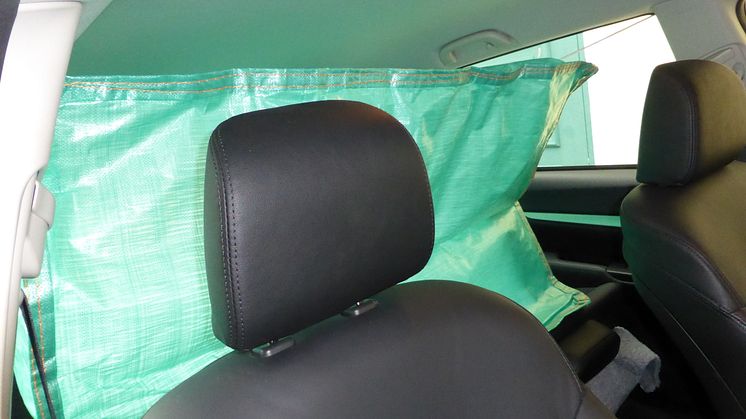 Zacky, lastsäck för bilen innefrån