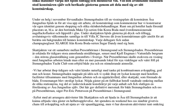 Skattjakt med feministisk udd på Stenungsbaden