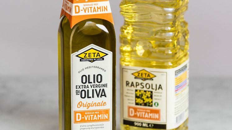 Drygt tre matskedar berikad olja per dag ger ca 10 mikrogram D-vitamin. Det täcker dagsbehovet av D-vitamin för barn och vuxna under 75 år.