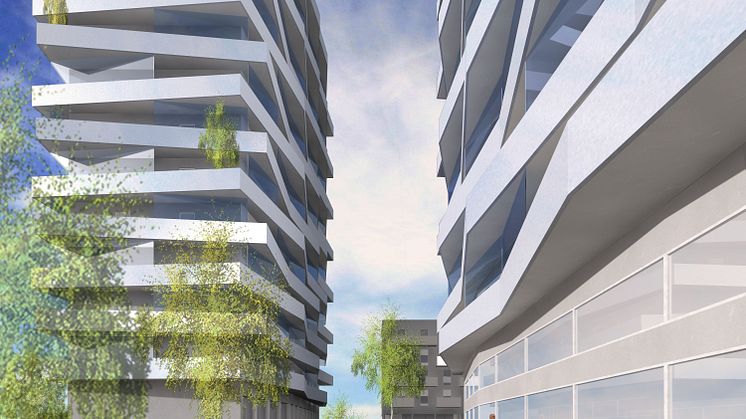 Strängbetong levererar stommen till Kv Tuletorget i Sundbyberg