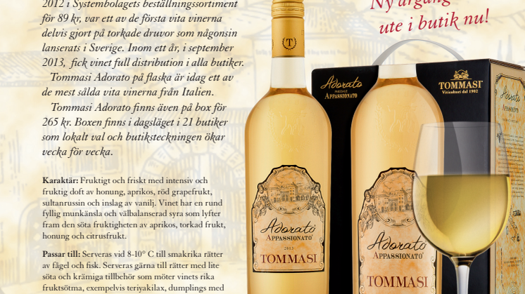 Tommasi Adorato Appassionato - ny årgång 2013!