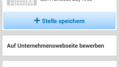 Mobile Bewerbung mit LinkedIn: Stellenanzeige Details