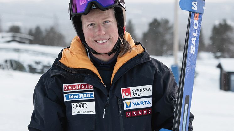 Small Sandra Näslund Skicross Idre Fjäll 2023-33Foto Simon Broberg Ski Team Sweden Alpine