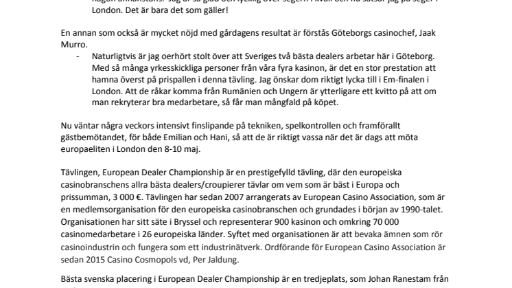 Storslam till Göteborg i Dealer of The Year