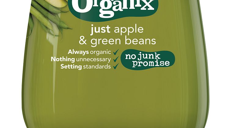 Organix just apple & green beans