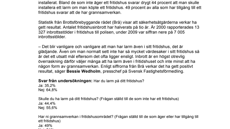 Bobarometern: Vanligt med larm på landet