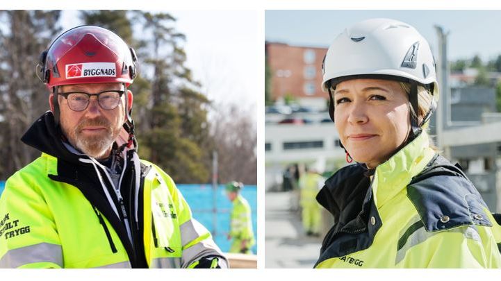 Johan Lindholm, ordförande Byggnads, och Jeanet Corvinius, ordförande Byggcheferna, om byggbranschens första machoindex.