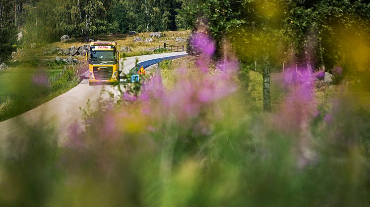Svevia förbättrar vägytan på flera sträckor i Norr-och Västerbotten. Foto: Markus Marcetic