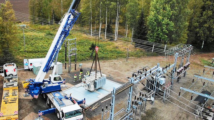 Ny transformator vid Gälleråsen är en av flera åtgärder inom projektet.