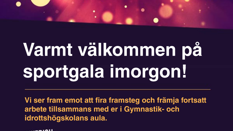 Varmt välkommen till SAFWIS årliga evenemang i morgon!