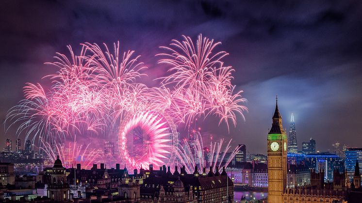 Kom nära fyrverkerierna i London