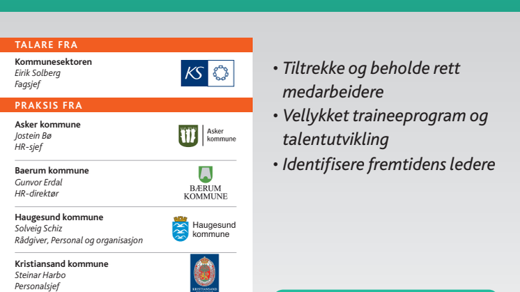 Lederrekruttering & talentutvikling i kommunal sektor