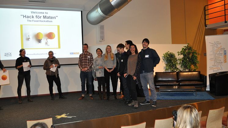 Vinnare, Food Hackathon 2016, Krinova Incubator & Science Park