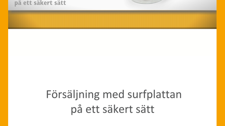 Försäljning med surfplattan på ett säkert sätt
