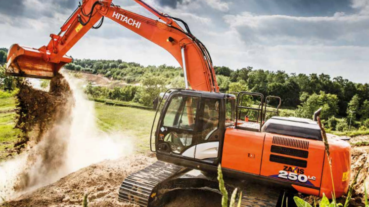 Broschyr Hitachi ZX250LC-6 bandgrävare