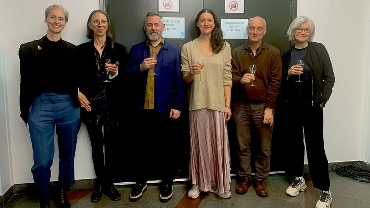 Foto: (Från vänster i bild), Kristine Slettevold, Chrysa Parkinson, Martin Hargreaves, Eleanor Bauer, Jeroen Fabius, Sher Doruff. ﻿Foto av: Cecilia Roos 