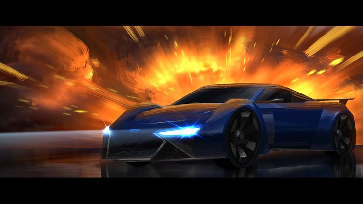 Audi RSQ e-tron (konceptbil til animationsfilmen Spies in Disguise)