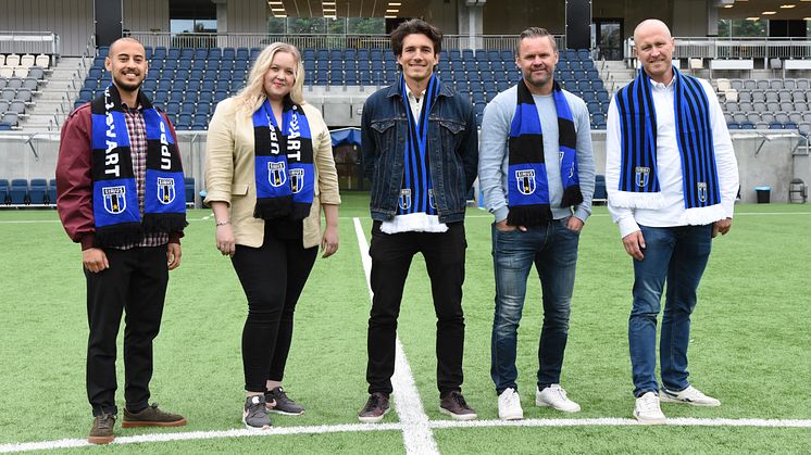 Från vänster: Yakob Cederlund, Sarah Pettersson, Ian Sirelius, Andreas de Joung och Christer Olsson