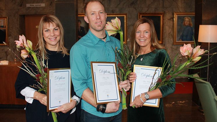 Anna Engelmark, ABB Industrigymnasium, Niklas Alm, Viksängsskolan och Lisa Welén, Slottsträdgårdens förskola.