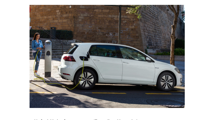 Livscyklusanalyse: e-Golf har lavere CO2-emission end en Golf TDI.